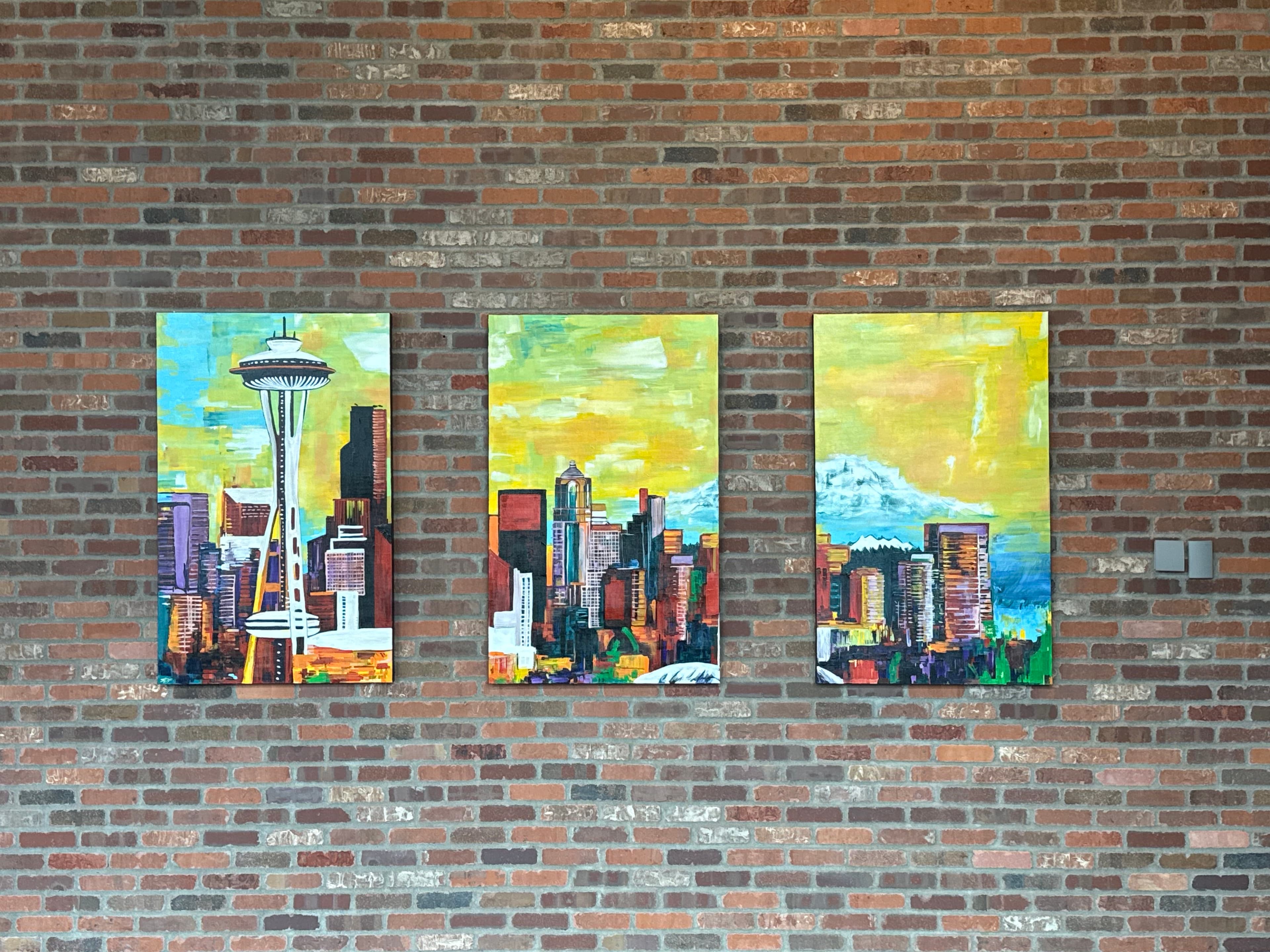 Acrylic Robotics painting in progress