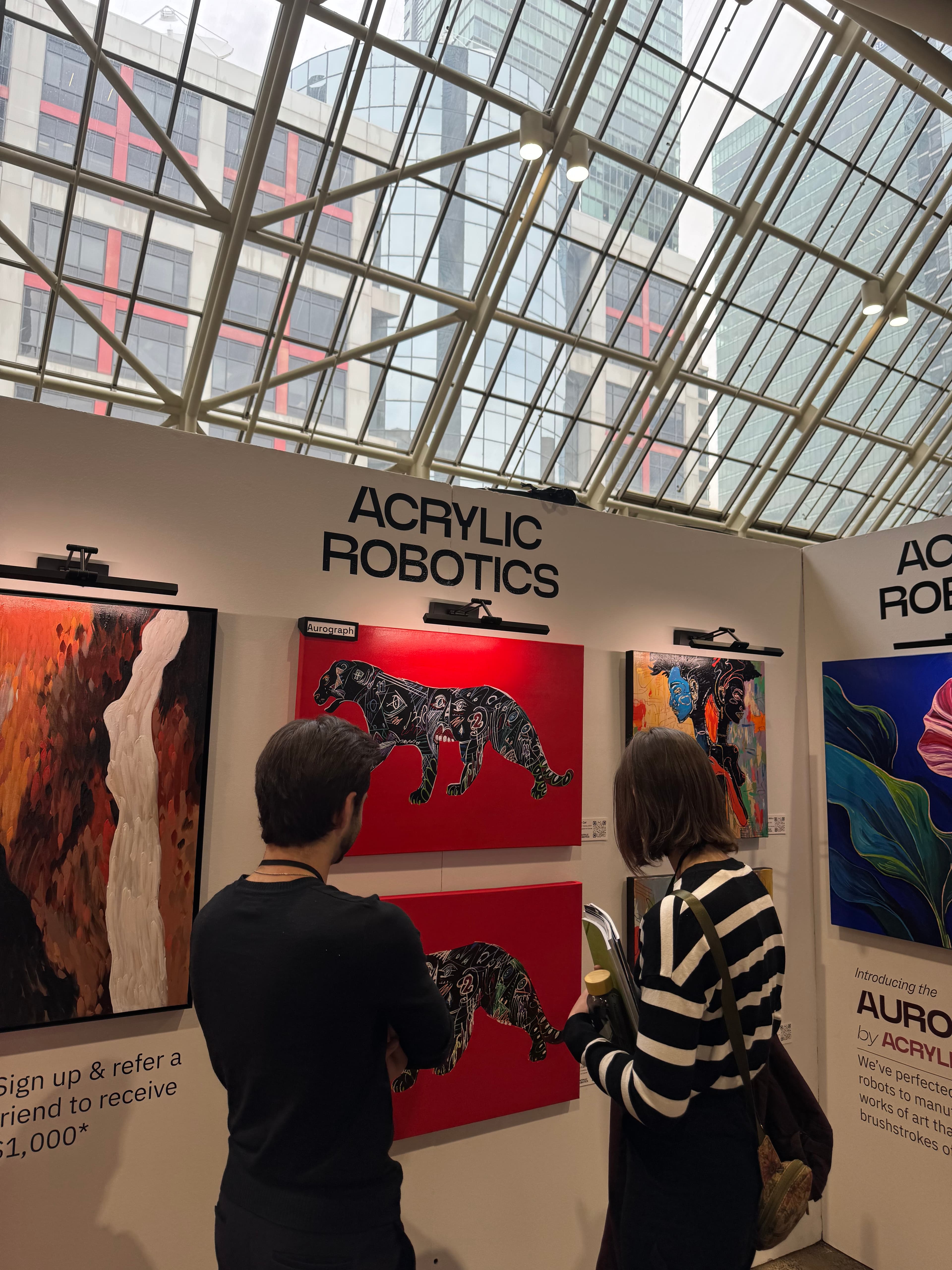 Acrylic Robotics painting detail